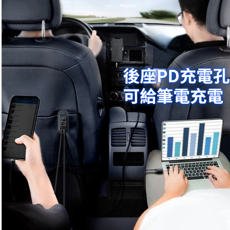 Anone一充五 車用充電器 汽車車充 Type-C+USB-A 車充 雙Type-C 快充 手機充電