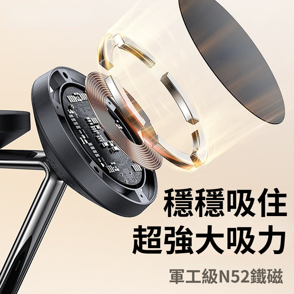 磁吸四合一充電座 原廠正版 蘋果/安卓 Qi 無線充電盤