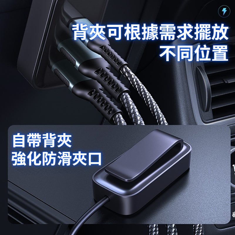 Anone一充五 車用充電器 汽車車充 Type-C+USB-A 車充 雙Type-C 快充 手機充電