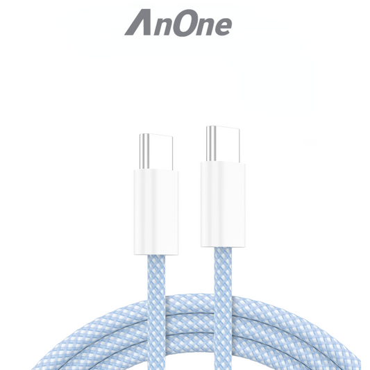 Anone充電線 傳輸線 PD快充線 編織線 Type-C 適用 iphone 15 蘋果 三星 小米 OPPO 充電線